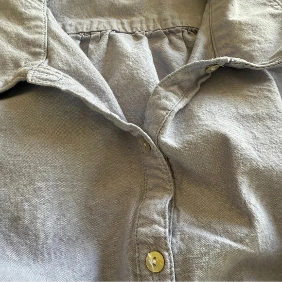 earth music&ecology Red Label- Chambray- Lightweight-Button Up- Dress-Women’s M - Picture 10 of 15